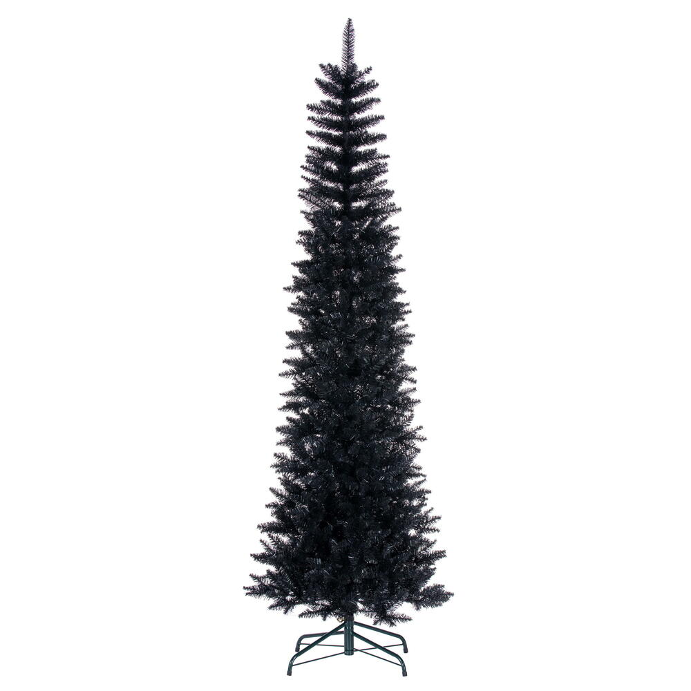 Vickerman 6.5" x 28" Black Pencil Artificial Christmas Tree