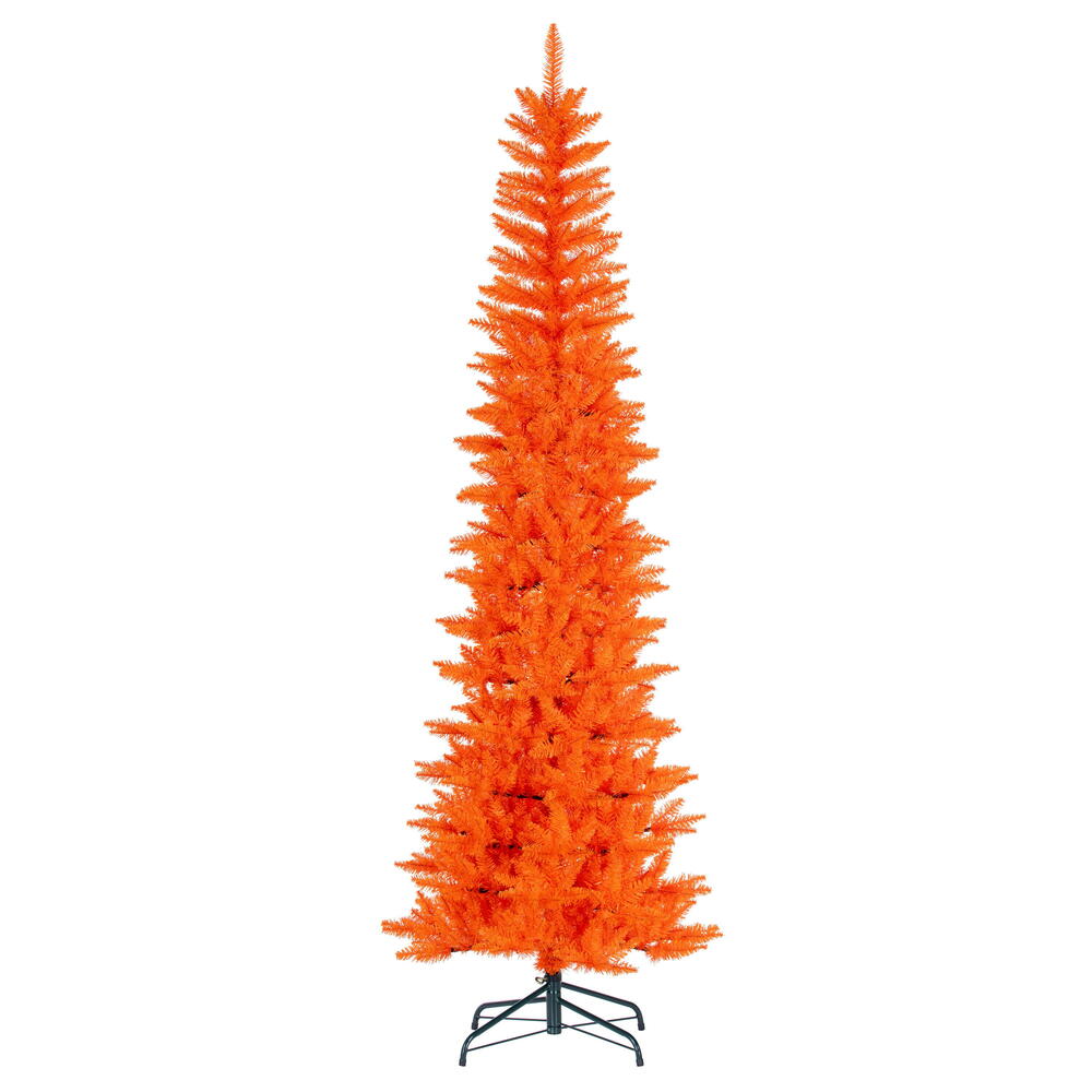 Vickerman Orange Pencil Artificial Christmas Tree