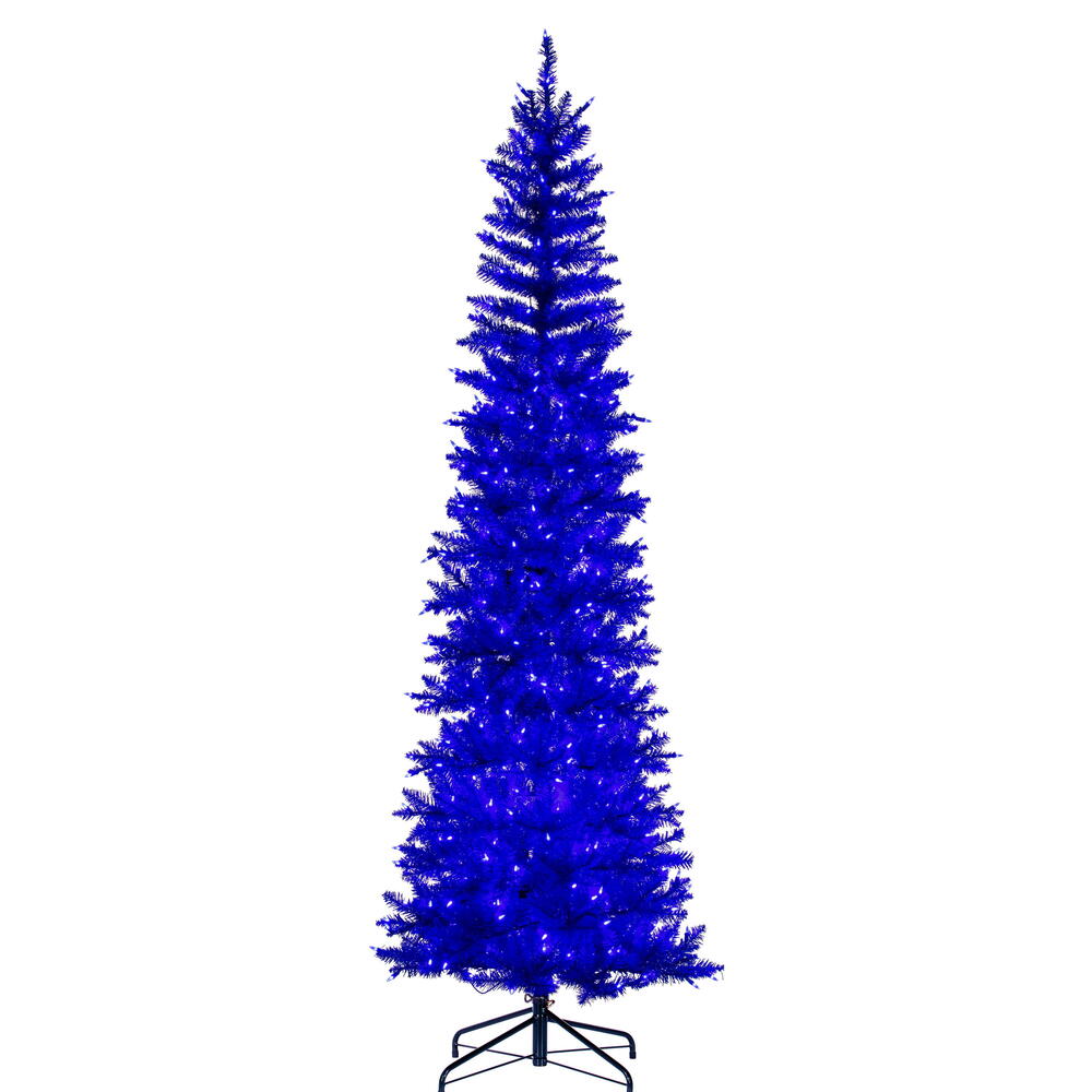 Vickerman Blue Pencil Artificial Christmas Tree