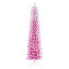 Vickerman Flocked Pink Fir Pencil Artificial Christmas Tree - view 1 of 3