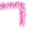 Vickerman 9' x 12" Flocked Pink Pencil Fir Artificial Garland - view 3 of 4