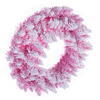 Vickerman Flocked Pink Pencil Fir Artificial Wreath - view 4 of 5