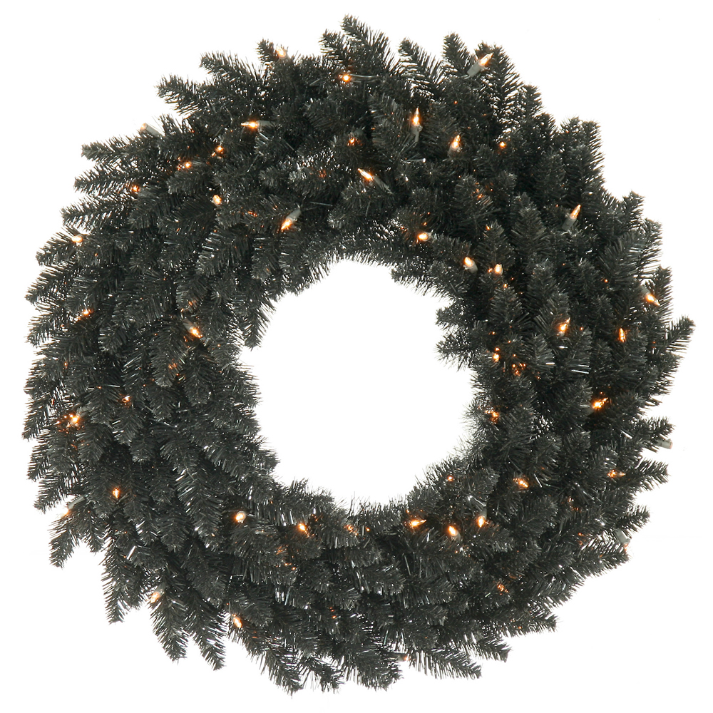 Vickerman Black Fir Artificial Christmas Wreath
