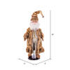 Vickerman Mocha Velvet Santa Doll with Stand - view 5 of 5