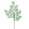 Vickerman 21" Glitter Holly Leaf Lace Aritificial Christmas Spray - view 1 of 3