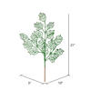 Vickerman 21" Glitter Holly Leaf Lace Aritificial Christmas Spray - view 2 of 3