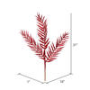 Vickerman 21" Glitter Feather Fern Aritificial Christmas Spray - view 2 of 3