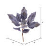 Vickerman Double Sided Artificial Velvet Poinsettia Pick - view 2 of 2