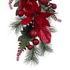 Vickerman Poinsettia Ball and Fern Decorated Teardrop - view 3 of 3