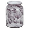 5.8" Marble Paint Round Glass Container - view 1 of 2