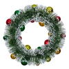 Vickerman 18" Frosted Wreath with Ball Ornaments - view 2 of 5