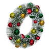 Vickerman 18" Frosted Wreath with Ball Ornaments - view 4 of 5