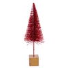 Vickerman 8"-10"-12" Sisal Bottle Brush Tree with Glitter, Square Base - view 4 of 4