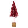 Vickerman 8"-10"-12" Sisal Bottle Brush Tree with Glitter, Square Base - view 2 of 4