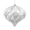 Vickerman 5.7" Matter-Glitter Diamond Onion Ornament - view 1 of 3