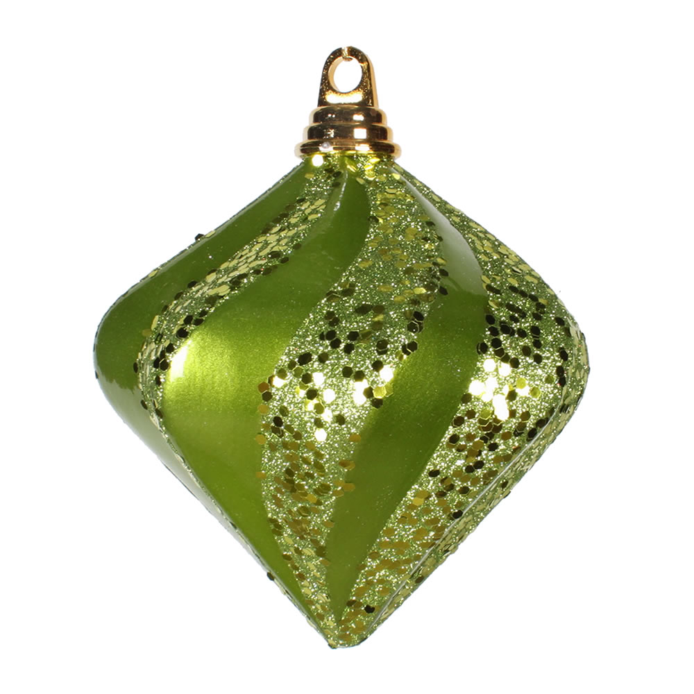 Vickerman Candy Glitter Swirl Diamond Ornament