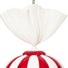 Vickerman Red and White Candy Ornament with Glitter Accents - view 4 of 4