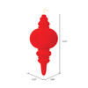 Vickerman 10" Flocked Finial Ornament - view 2 of 3