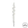 10" Clear Icicle w/ Silver Glitter 6/Bag - view 3 of 3