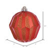 Vickerman 5" Glitter Faceted Ball Ornament - view 2 of 3