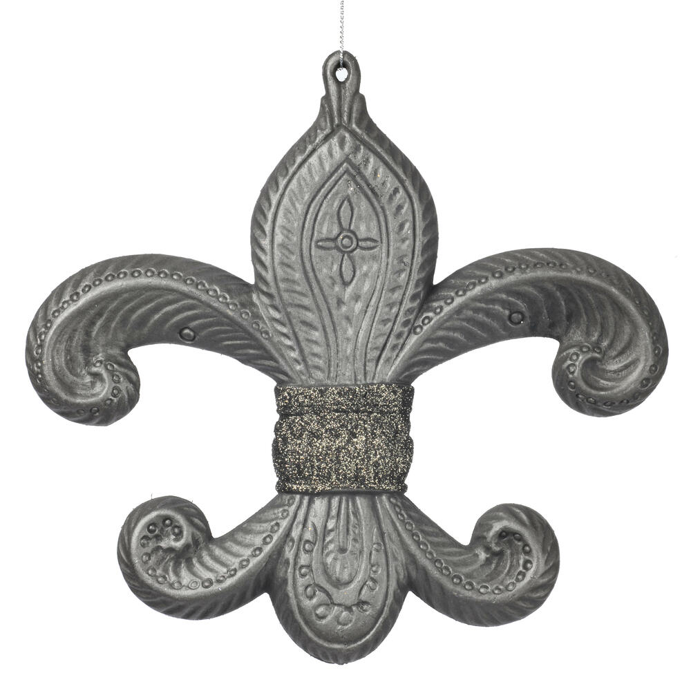 Vickerman 7.3" Antique Fleur-de-lis Christmas Ornament