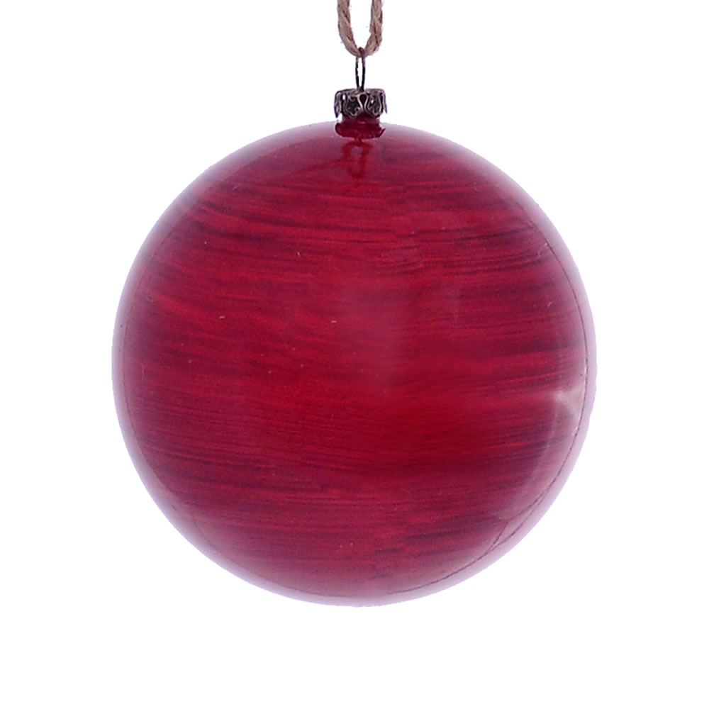 Vickerman Wood Grain Ball Ornament