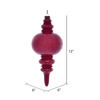 Vickerman 13" Wood Grain Finial Ornament - view 2 of 2