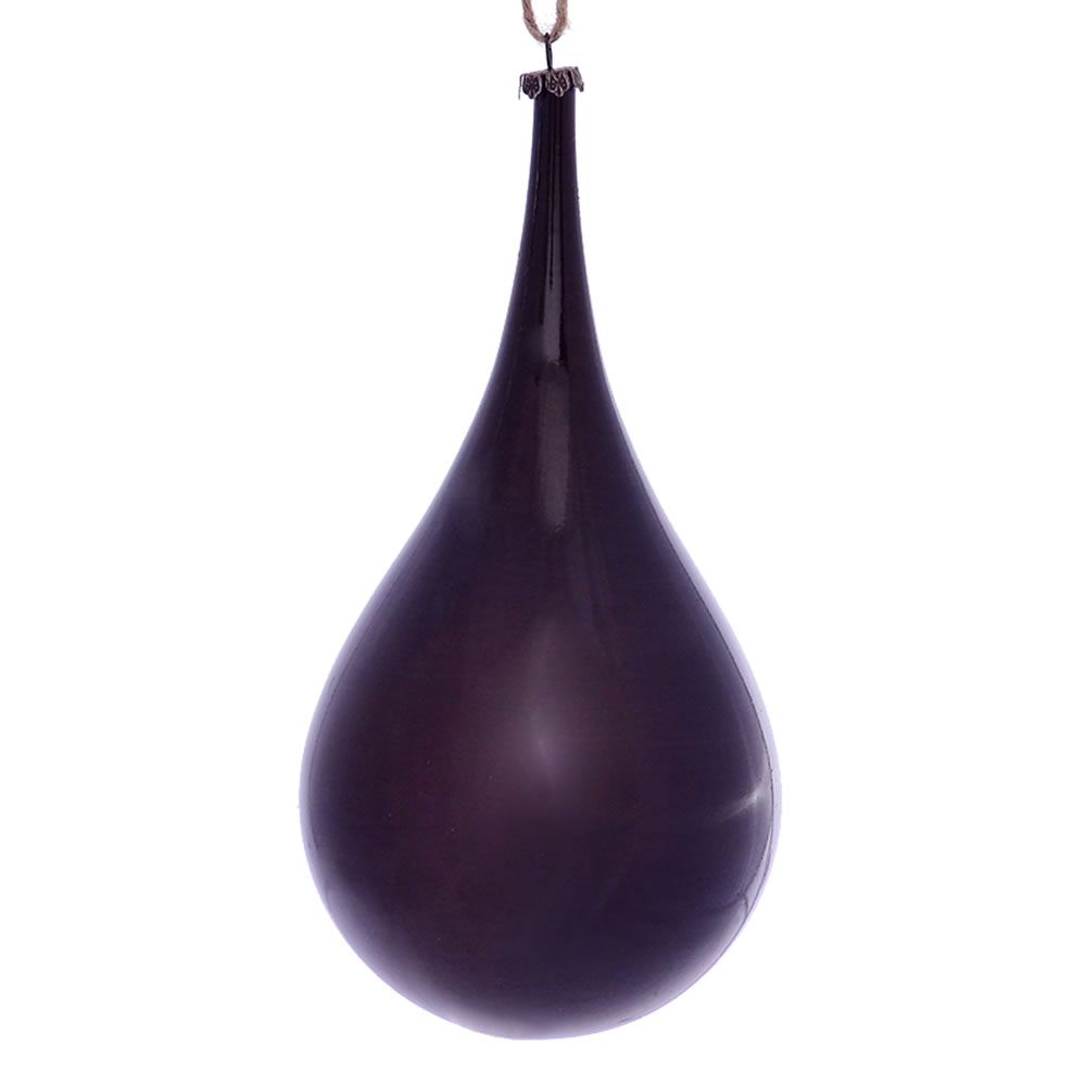 Vickerman 4" Wood Grain Teardrop Christmas Ornament