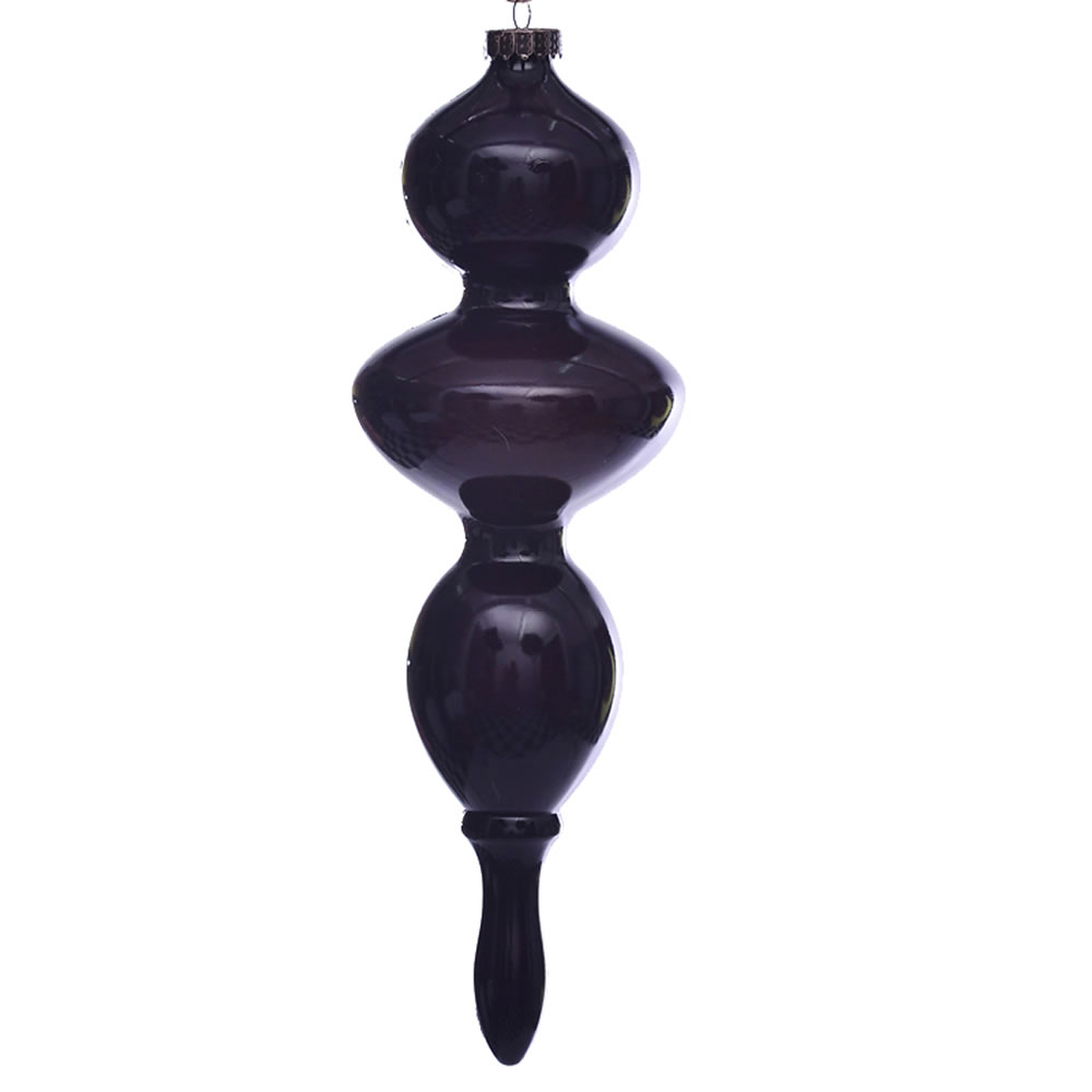Vickerman 14" Wood Grain Bubble Finial Ornament