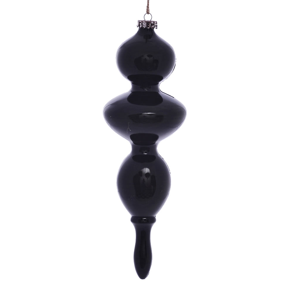 Vickerman 14" Wood Grain Bubble Finial Ornament