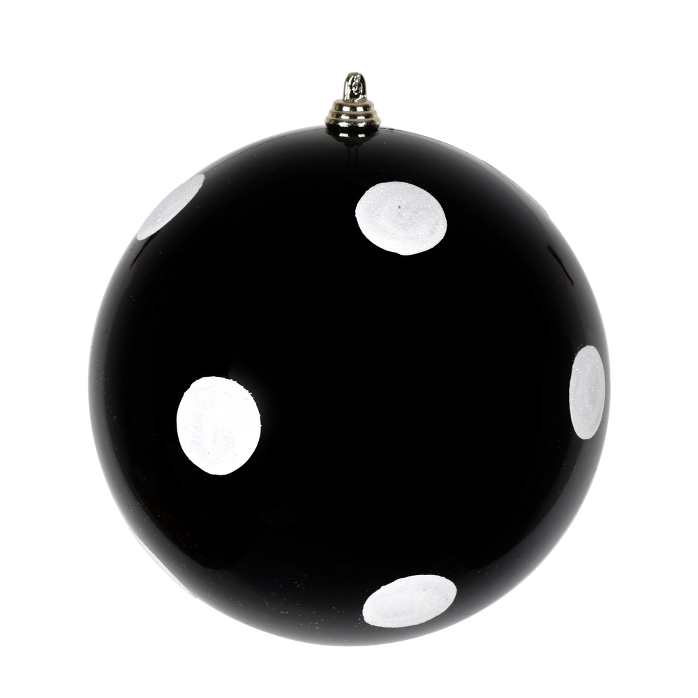 Vickerman Candy Finish Ball Ornament with Glitter Dots