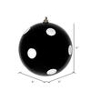 Vickerman Candy Finish Ball Ornament with Glitter Dots - view 2 of 3