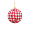 Vickerman Plaid Cloth Ball Ornament - view 1 of 3