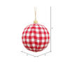 Vickerman Plaid Cloth Ball Ornament - view 2 of 3
