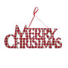 Vickerman Plaid Merry Christmas Christmas Ornament, 3/bag - view 1 of 2