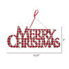 Vickerman Plaid Merry Christmas Christmas Ornament, 3/bag - view 2 of 2