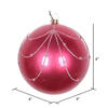 Vickerman Candy Glitter Curtain Ball Ornament - view 3 of 3