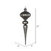 Vickerman 21" Matte Finial Ornament with Glitter Accents - view 2 of 2