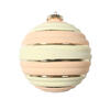 Vickerman 4" Horizontal Stripe Pastel Ball Ornament - view 1 of 3