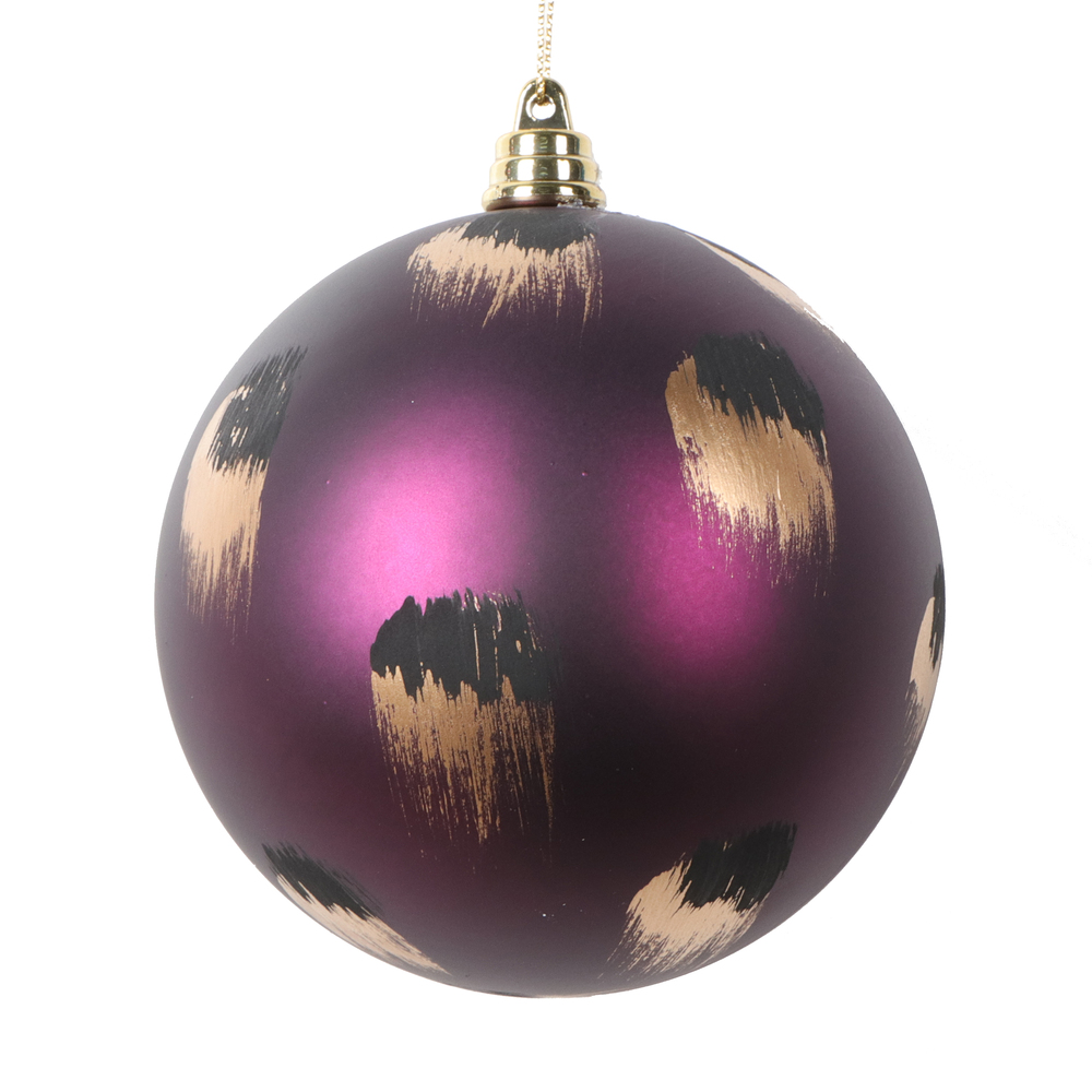 Vickerman 4" Matte Brush Stroke Ball Ornament