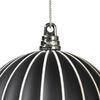 Vickerman White Black Matte Ball Ornament - view 2 of 3