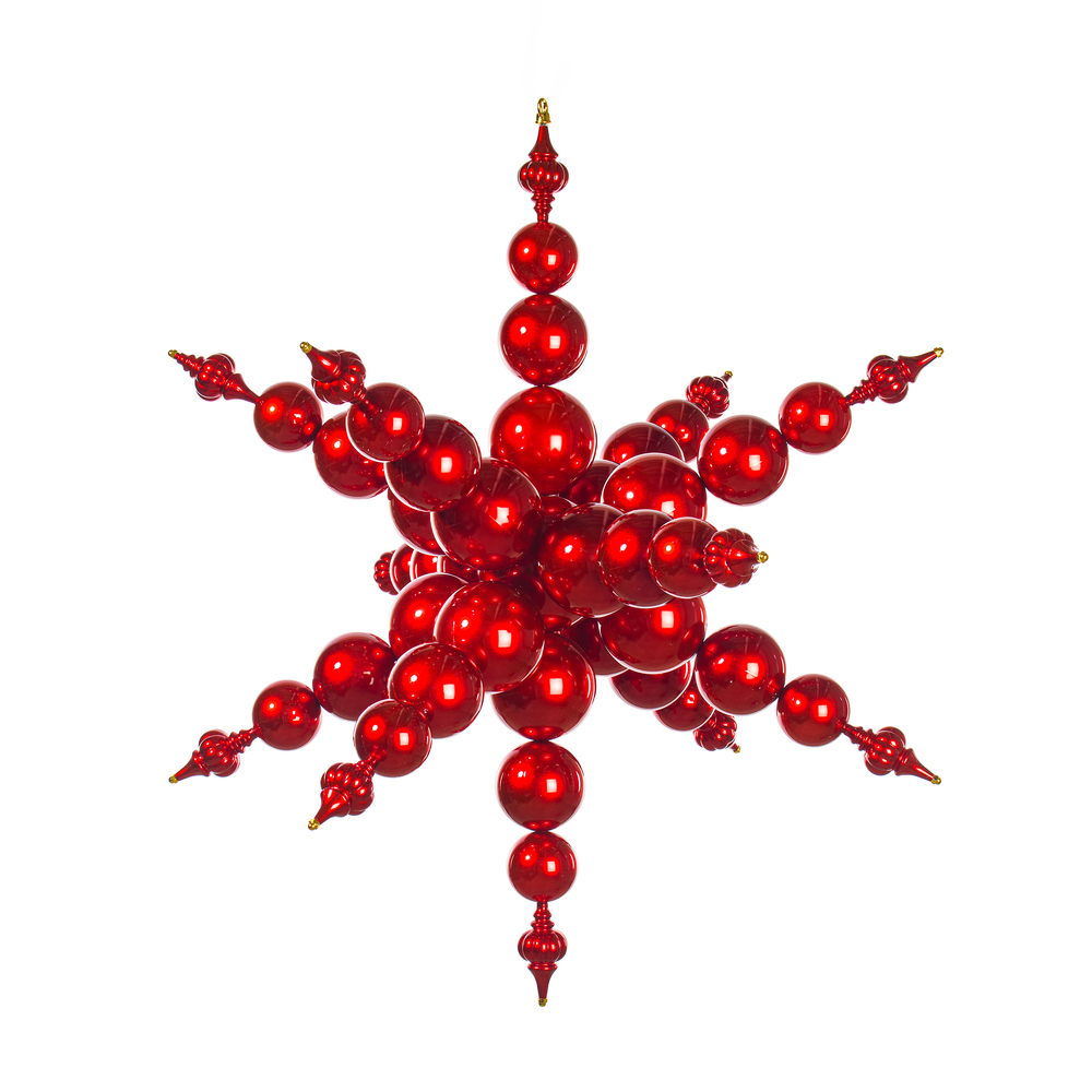 39" UV Candy Starburts Finial Ornament