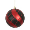 Vickerman Swirl Plaid Ball Ornament - view 1 of 2