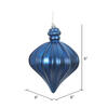 Vickerman 6" Matte Onion Drop Christmas Ornament - view 2 of 3