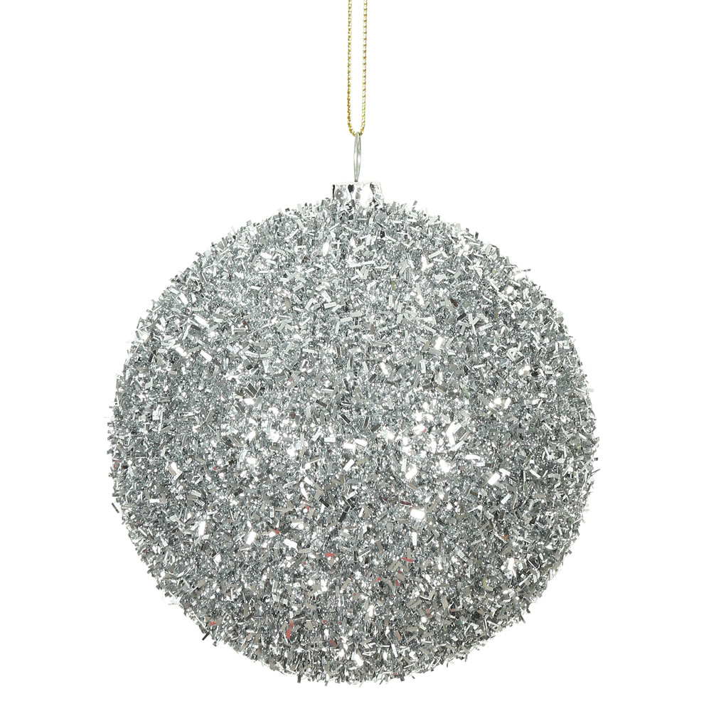 Vickerman Tinsel Ball Ornament