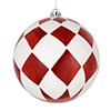 Vickerman Ball with White Diamond Glitter Christmas Ornament - view 1 of 3