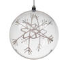 Vickerman Ball White Glitter Swirl Ornament - view 1 of 5