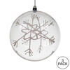 Vickerman Ball White Glitter Swirl Ornament - view 5 of 5