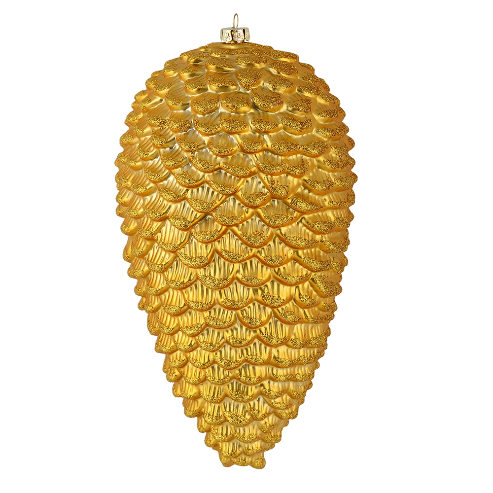 Vickerman Matte Glitter Pinecone Christmas Ornament