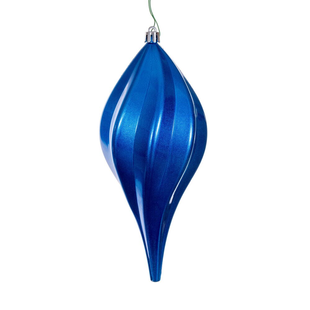 Vickerman UV Candy Swirl Drop Christmas Ornament